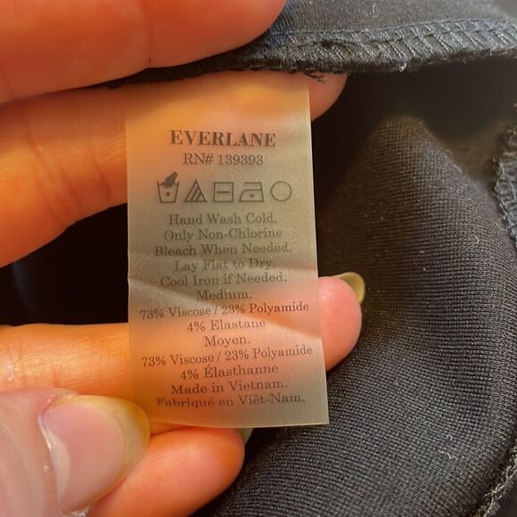 Everlane The Ponte Full Length Tank Dress Black M - Picture 5 of 7